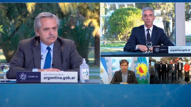 Alberto Fernández encabezó un acto desde Olivos.