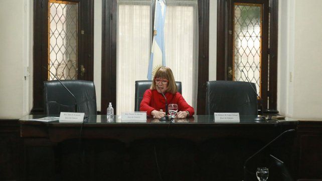 La jueza Berros, parte del tribunal de Paraná que condenó a la banda por transporte de droga.