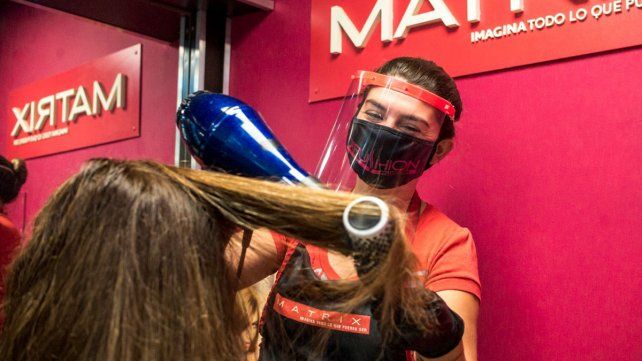 Rita trabajando contenta.