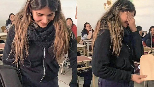  Estudiantes secundarios de Chajarí tuvieron un conmovedor gesto con una de sus compañeras y se volvió viral.