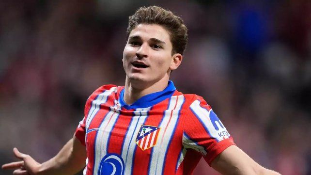 Julián Álvarez, otro de los argentinos en Europa que convirtió un gol. Julián Álvarez, otro de los argentinos en Europa que convirtió un gol.