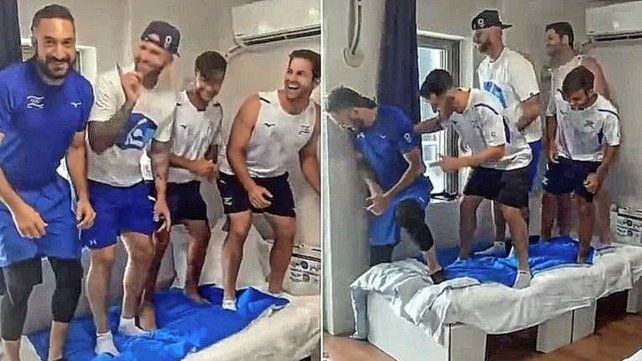 Viral: ¿Cuántos atletas olímpicos se necesitan para romper una 'cama antisexo'?