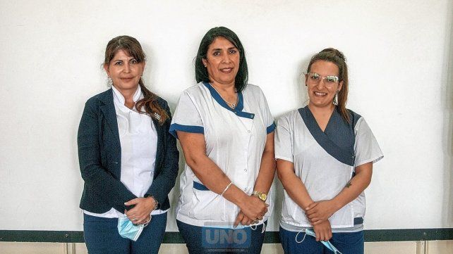 Enfermeras del hospital San Martín festejan su día.