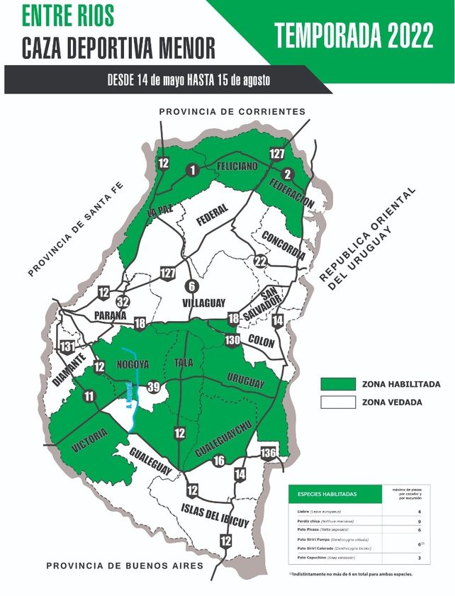 Temporada. A los cazadores se les exige licencia y hoja de ruta.
