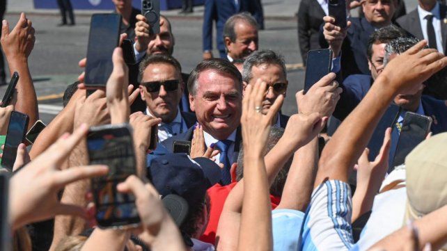 Jair Bolsonaro, expresidente de Brasil, llega al Congreso de la Nación. Jair Bolsonaro, expresidente de Brasil, llega al Congreso de la Nación.