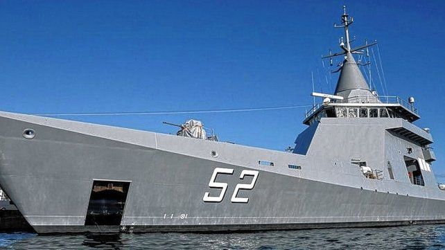 Un patrullero oceánico construido en Francia vigilará el mar argentino.