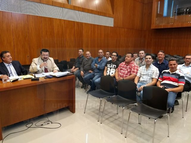 Revisión. Los condenados en primera instancia, acudieron a escuchar la audiencia en el Superior. Foto: Javier Aragón