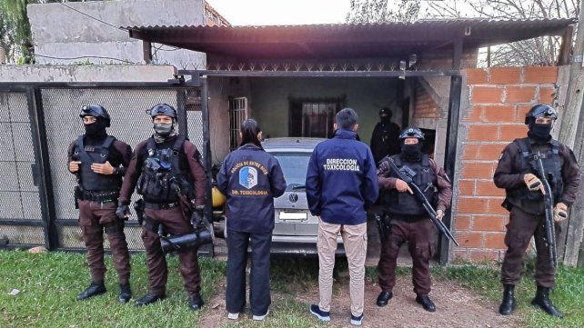 Allanamiento por droga en Concordia. Allanamiento por droga en Concordia.