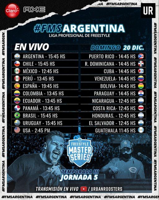 La transmisión de la competencia de Freestyle es seguida en buena parte del mundo.