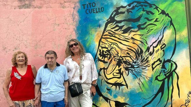 Tito Cuello junto a su mamá y Tati Mercado Tito Cuello junto a su mamá y Tati Mercado