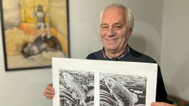 Mario Milocco ganó el primer premio en la categoría Grabado. Mario Milocco ganó el primer premio en la categoría Grabado.