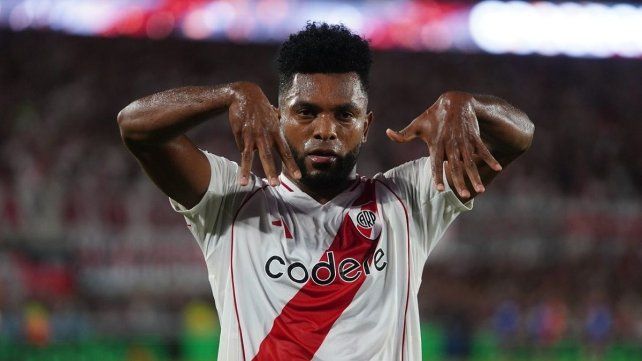 Miguel Borja le dio la victoria a River. Miguel Borja le dio la victoria a River.