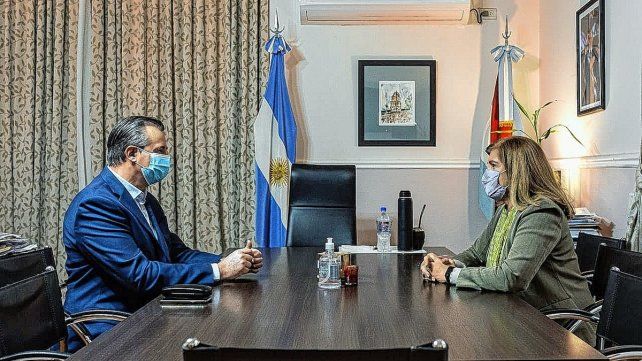 El intendente de Paraná y la ministra de Gobierno dialogaron sobre la seguridad en Paraná.