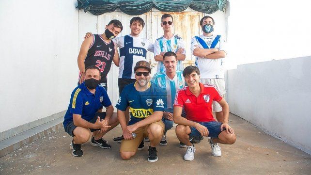 Los futboleros de la banda Pegó en el Palo