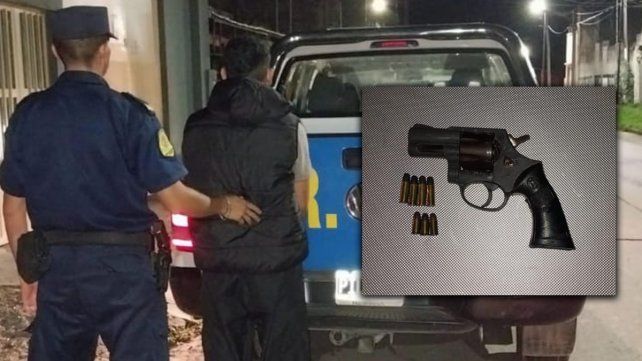 Un joven fue detenido en Paraná con un arma de fuego. Un joven fue detenido en Paraná con un arma de fuego.