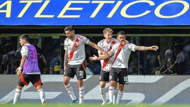 Manu Lanzini convirtió el gol de River ante Boca en La Bombonera. Manu Lanzini convirtió el gol de River ante Boca en La Bombonera.