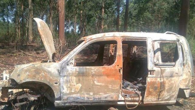 Sin motor. La camioneta fue desguazada antes de ser incendiada el 5 de octubre. Sin motor. La camioneta fue desguazada antes de ser incendiada el 5 de octubre.