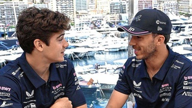 Franco Colapinto y Pierre Gasly confiados con el Alpine. Franco Colapinto y Pierre Gasly confiados con el Alpine.
