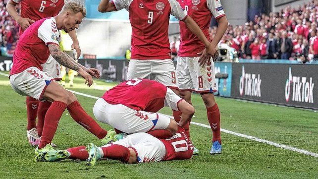 El día que Christian Eriksen sufrió un infarto en pleno encuentro. Fue el 12 de junio de 2021.