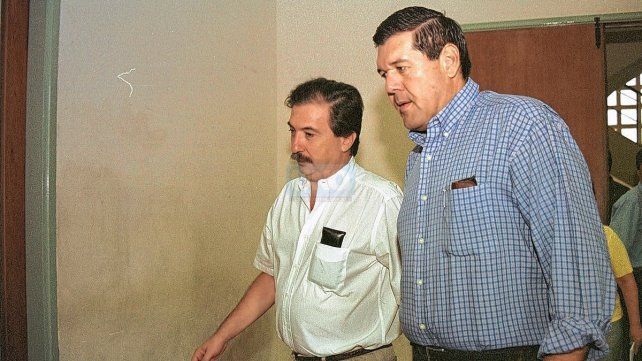 Orduna junto al entonces ministro de Acción Social de la Provincia, Rubén Villaverde.