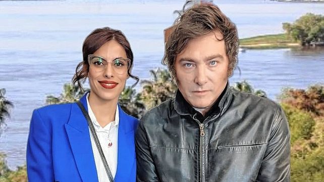 Rebeca Fleitas junto a Javier Milei. Rebeca Fleitas junto a Javier Milei.