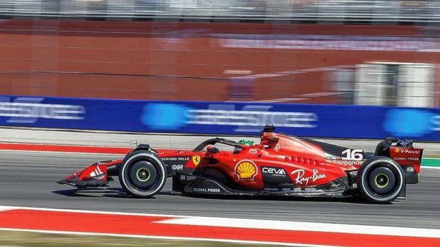 Charles Leclerc con el uno en Texas. Charles Leclerc con el uno en Texas.