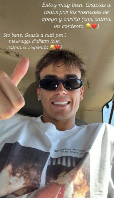 El posteo de Nicolás Fonseca en sus redes sociales. El posteo de Nicolás Fonseca en sus redes sociales.