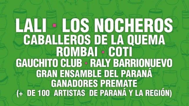 Fiesta del Mate 2026: actuarán Lali Espósito, COTI, Los Caballeros de la Quema y Los Nocheros Fiesta del Mate 2026: actuarán Lali Espósito, COTI, Los Caballeros de la Quema y Los Nocheros