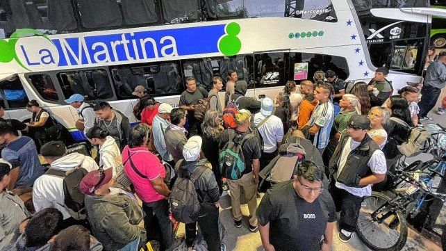 Trabajadores partieron desde Concordia. Trabajadores partieron desde Concordia.