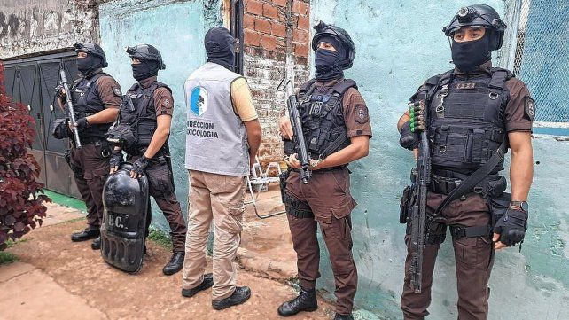 Cuatro viviendas allanadas en Concordia. Cuatro viviendas allanadas en Concordia.