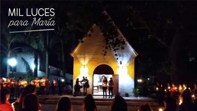 Se encienden las luces para iluminar el camino de la peregrinación 