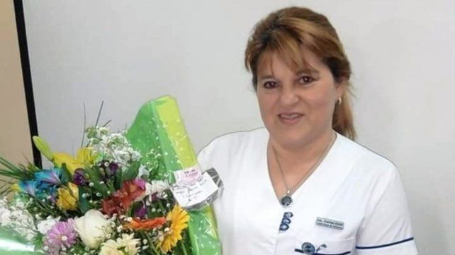 Enfermeros conmemoran su Día con un fuerte compromiso contra el Covid-19 En la foto Carina Emili