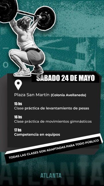 Crossfit para todos en una plaza de Colonia Avellaneda. Crossfit para todos en una plaza de Colonia Avellaneda.