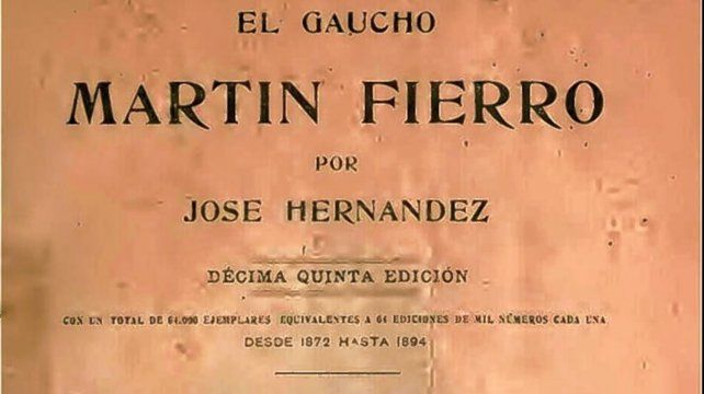 Portada de El Gaucho Martín Fierro. 