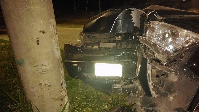 El choque terminó sin lesionados, solo daños materiales