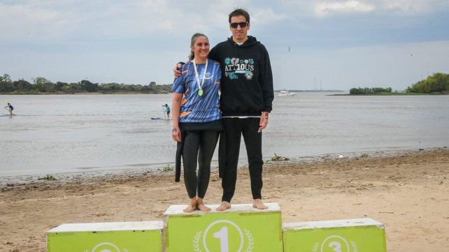 Melisa Fernández y Abel Cheseaux, los primeros en llegar. Melisa Fernández y Abel Cheseaux, los primeros en llegar.