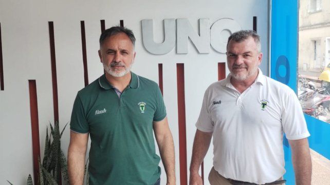 Sergio Bruzzoni y Eduardo Wally Squilaci, presidente y tesorero del Club Tilcara, en UNO. Sergio Bruzzoni y Eduardo Wally Squilaci, presidente y tesorero del Club Tilcara, en UNO.