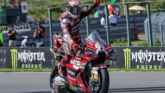 Pecco Bagnaia ganó este sábado. Pecco Bagnaia ganó este sábado.