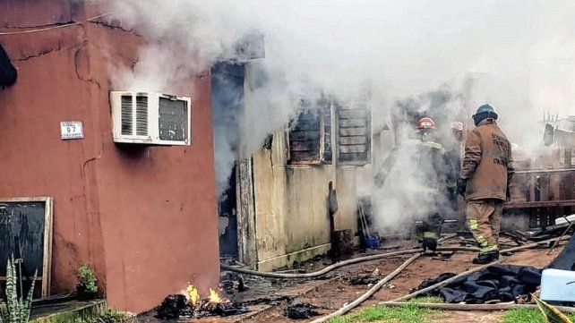 Incendio de vivienda. Incendio de vivienda.