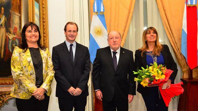 Impulsor y homenajeado. Bordet elogió la trayectoria del tres veces gobernador.