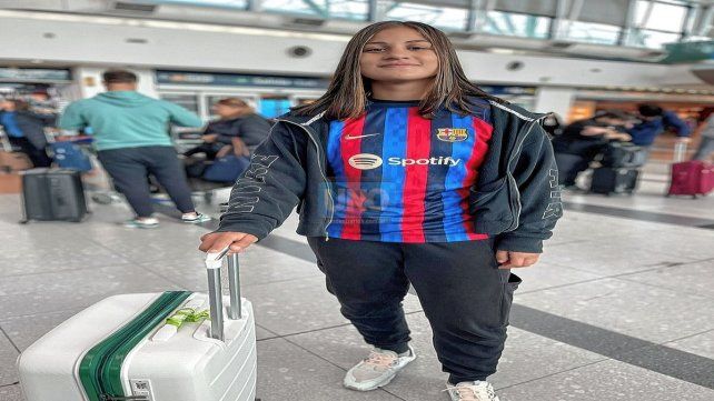 Esperanzas intactas. A Lucía le vieron condiciones y por ello le pagaron el viaje.