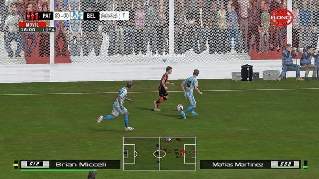 Patronato ante Belgrano, en el PES 6. Patronato ante Belgrano, en el PES 6.