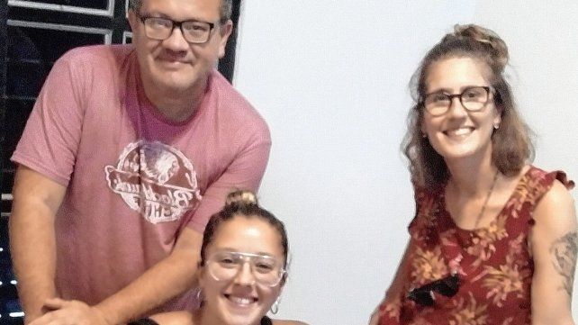 Tres de los integrantes de Valkiria Studio, responsables de
