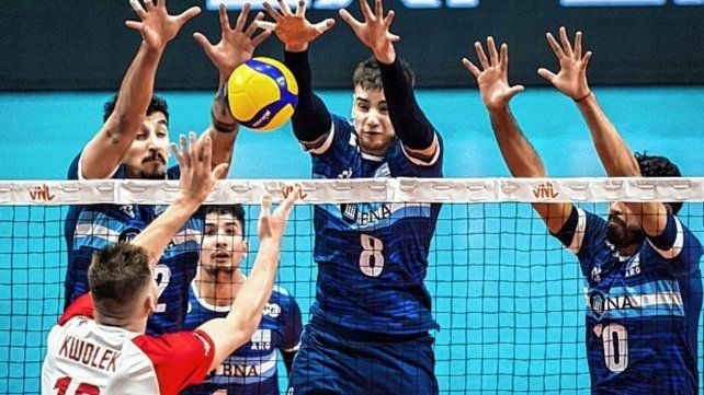 Liga de las Naciones del Vóleibol: Argentina perdió con Polonia.