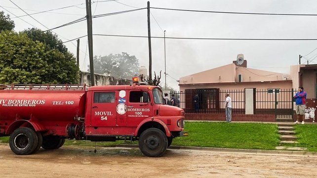 El asesino intentó quemar la casa en Concordia. El asesino intentó quemar la casa en Concordia. 