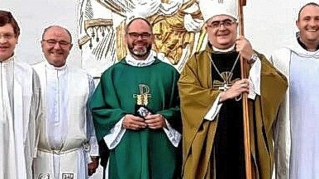 El padre. Germán Brusa (en el centro) resaltó