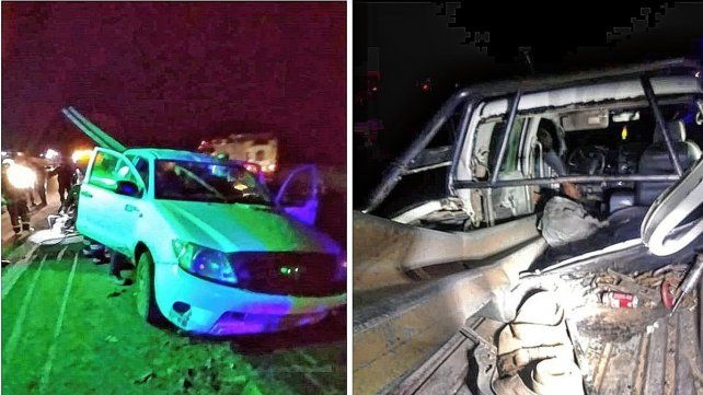 El joven conductor salvó su vida de milagro, ya que el barrera se incrustó en la camioneta. 