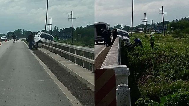 El dirigente del PJ sufrió un grave accidente en el puente de acceso a Nogoyá. El dirigente del PJ sufrió un grave accidente en el puente de acceso a Nogoyá.