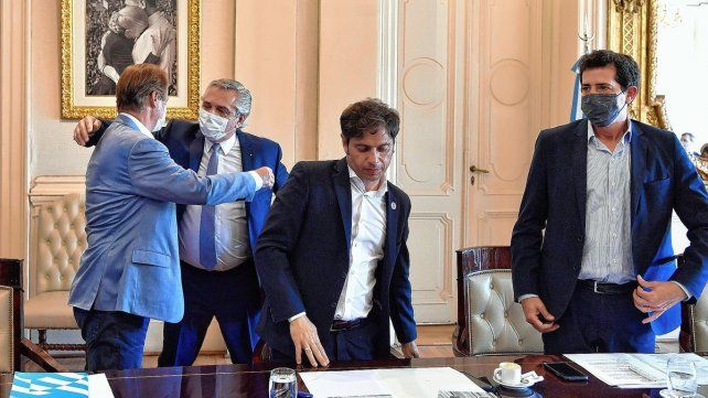 Gustavo Bordet participó de la reunión con Alberto Fernández por el acuerdo para controlar precios.