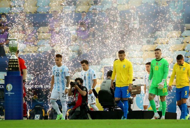 Así fue el ingreso de Argentina y Brasil en el Maracaná por la Copa América